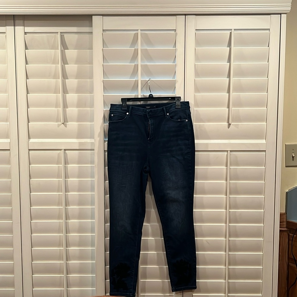 Simply Vera Vera Wang skinny black jeans size 12